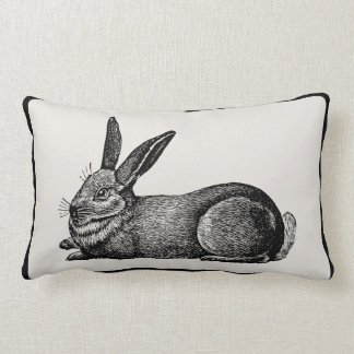 Coussin vintage d'artisan de lapin - sélectionnez