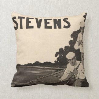 Coussin vintage de décor de maison d'arme à feu