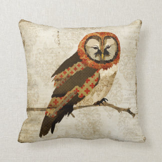 Coussin vintage de Mojo de hibou de mamans