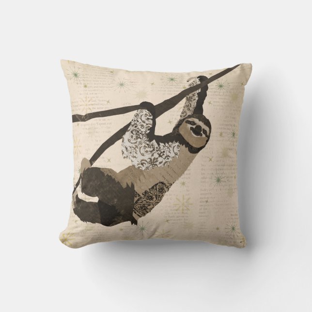 Coussin vintage de Mojo de paresse (Recto)