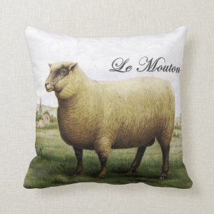 Coussin vintage de moutons