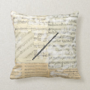 Coussin vintage de musique de cannelure