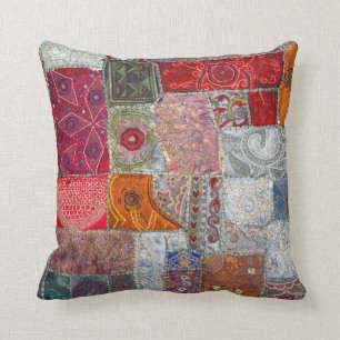 Coussin vintage de patchwork