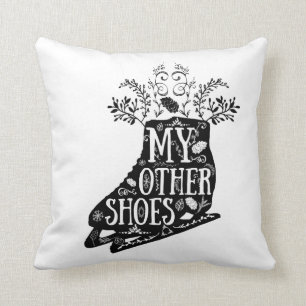 Coussin vintage de patins de glace