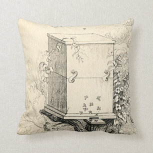 Coussin vintage de ruche d'abeille