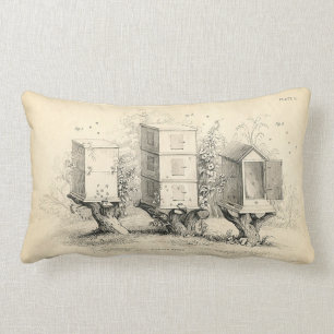 Coussin vintage de ruche d'abeille