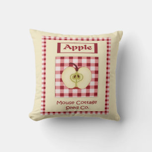 Coussin vintage de semences Apple