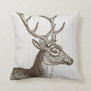 coussin Vintage Deer Stag