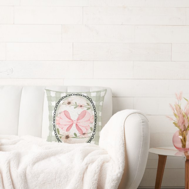 Coussin Vintage Easter Egg Bow Spring (Canapé)