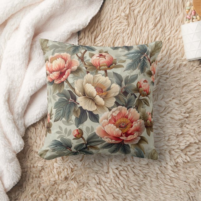 Coussin Vintage élégant floral (Couverture)