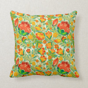 Coussin Vintage Élégant Floral Moderne Populaire