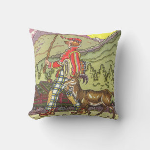 Coussin Vintage Fairy Tale, Boy and the North Wind, Hauman