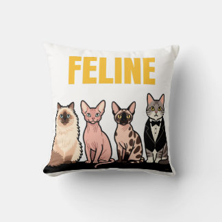 Coussin Vintage Feline Breeds