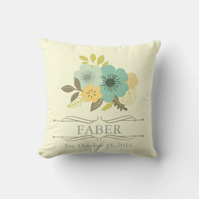 Coussin Vintage Floral (Recto)