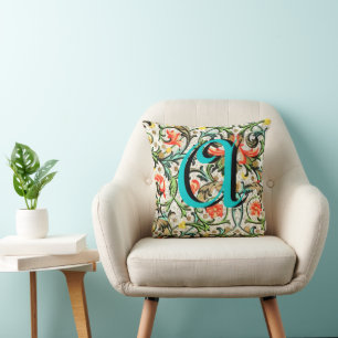 Coussin vintage Floral Monogram
