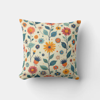 Coussin Vintage flower square cushion.ver.3