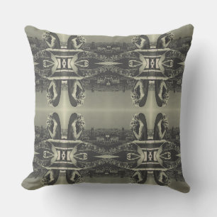Coussin Vintage France Paris Cathédrale Notre-Dame penseur