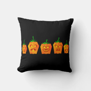 Coussin Vintage gothique Citrouille d'Halloween