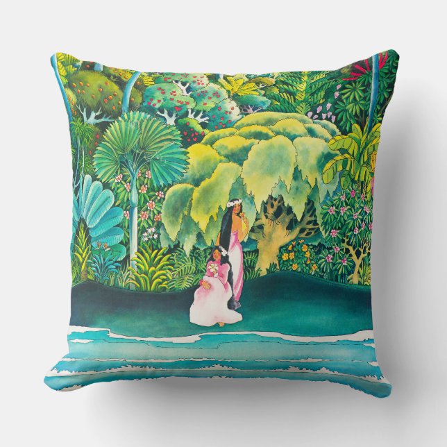 Coussin Vintage Hawaii Travel (Recto)