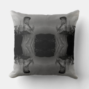 Coussin Vintage Hong Kong Repulse Bay Kwun Yam Statue Jigs