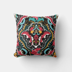 Coussin Vintage indien sans couture motif. Papier peint fl