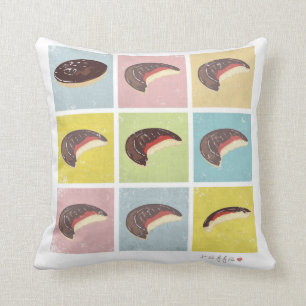 Coussin vintage Jaffa Cakes