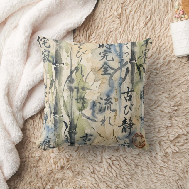 Coussin Vintage Japanese Calligraphy Art (7) (Couverture)