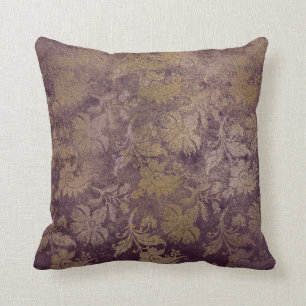 Coussin Vintage Lilac Grunge Gold Parties scintillant Cous