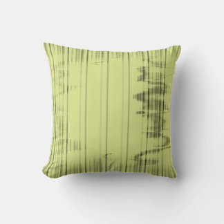Coussin Vintage Lime Stripes Motif Art Abstrait