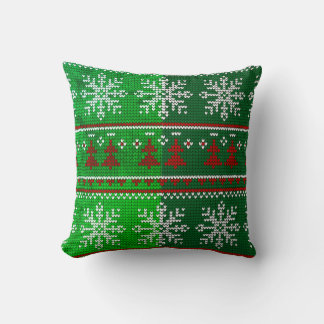 Coussin Vintage,Merry Christmas Pattern