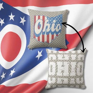 Coussin Vintage Ohio détendu géométrique