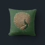 Coussin Vintage Peacock Mariage Anniversaire 40e 50e 60e<br><div class="desc">Cadeau d'anniversaire mariage élégant pour parents, amis, famille et collègues. Vous pouvez modifier les modèles à l'aide de l'onglet personnaliser ou personnalisation. _____________________________________________________________________________ 1. Pour obtenir de l'aide, des éléments personnalisés ou des éléments correspondants (voir la collection ci-jointe), contactez le concepteur LeahG via l'onglet contact ci-dessous. _______________________________________________________________________ 2. Pour des...</div>