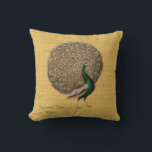 Coussin Vintage Peacock Mariage Anniversaire 40e 50e 60e<br><div class="desc">Cadeau d'anniversaire mariage élégant pour parents, amis, famille et collègues. Vous pouvez modifier les modèles à l'aide de l'onglet personnaliser ou personnalisation. _____________________________________________________________________________ 1. Pour obtenir de l'aide, des éléments personnalisés ou des éléments correspondants (voir la collection ci-jointe), contactez le concepteur LeahG via l'onglet contact ci-dessous. _______________________________________________________________________ 2. Pour des...</div>