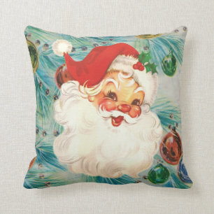 Coussin Vintage père Noël Face