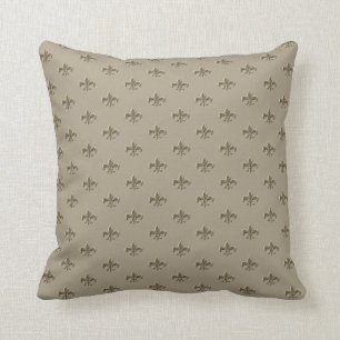 Coussin Vintage Petite Fleur de Lis français embouteillé