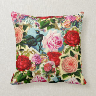Coussin Vintage Plutôt Chic Floral Rose Garden Collage