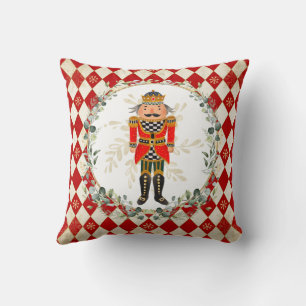 Coussin Vintage Red Gold Nutcracker