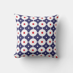 Coussin vintage rétro retro cousu motif. Repose transparen