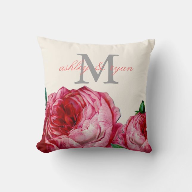 COUSSIN vintage ROSE FLORAL MONOGRAMME (Recto)