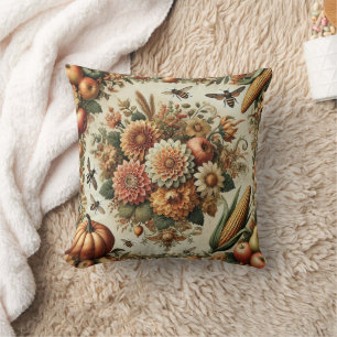 Coussin Vintage Rustique Ferme Automne Pays d'automne