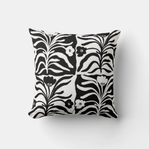 Coussin Vintage sans couture dessinée à la main florale un