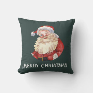 COUSSIN VINTAGE SANTA CLAUS MERRY NOËL