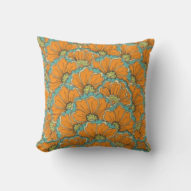 Coussin vintage seamless eastern pattern (Recto)