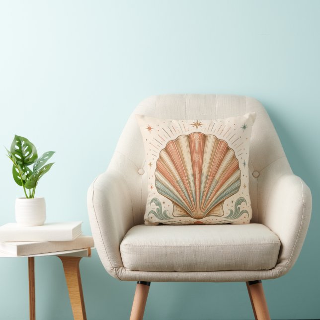 Coussin Vintage Seashell Pillow (Chaise)