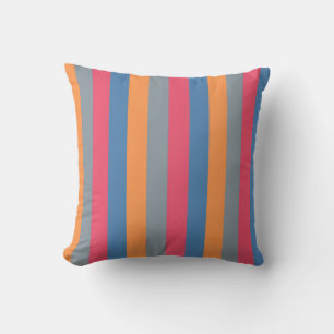 Coussin Vintage strié vertical abstrait