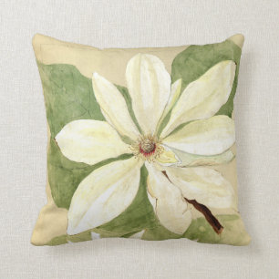 Coussin Vintage Tiffany Umbrella Magnolia Flower Study