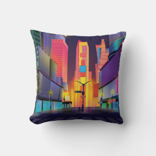 Coussin Vintage Times Carré New York