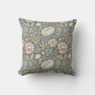 Coussin Vintage traditionnel Floral Muté Botanique
