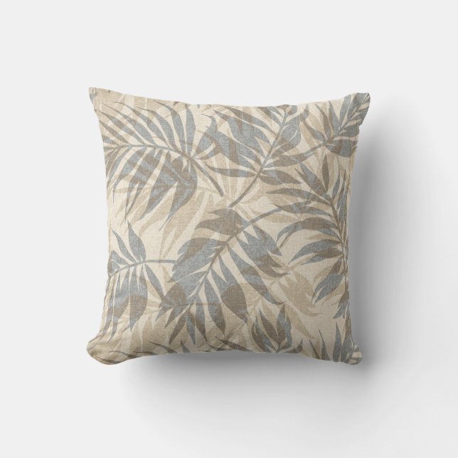 Coussin Vintage tropical hawaïen Areca Palms (Recto)