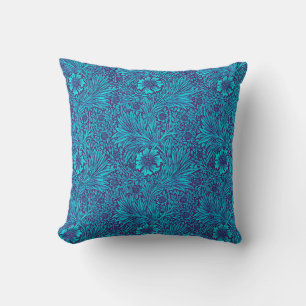 Coussin Vintage turquoise couleur violet foncé